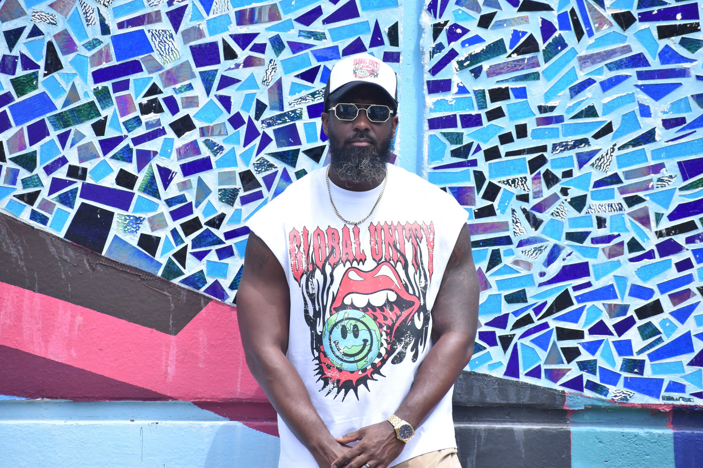 Global Unity “Wuzzzup” Sleeveless Shirt