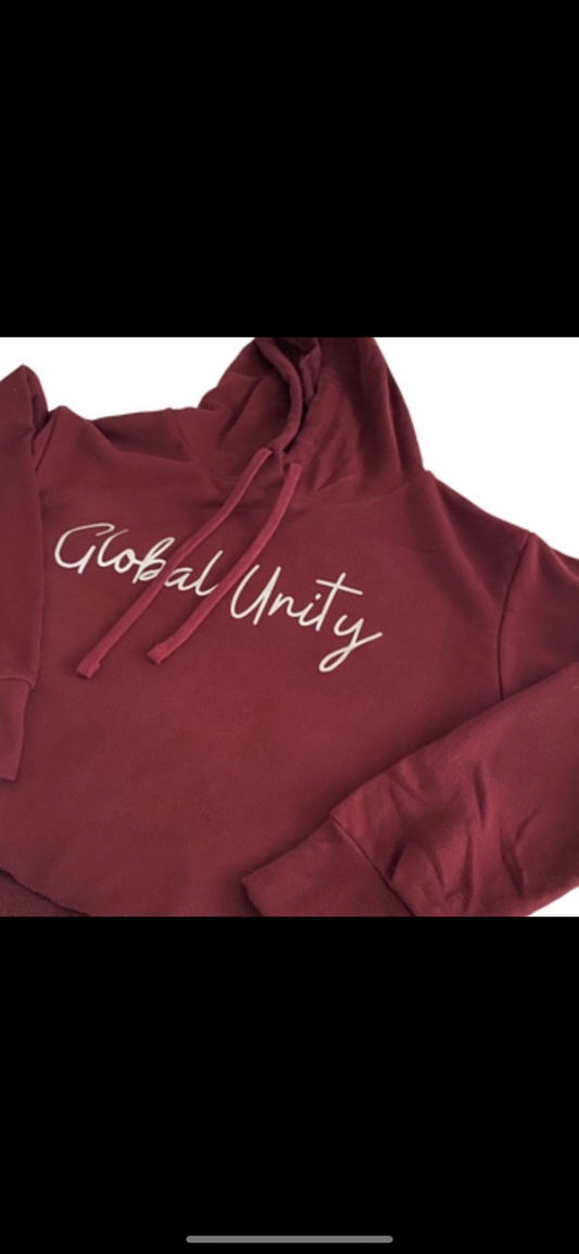 Global Unity Women’s Crop Top Hoodie