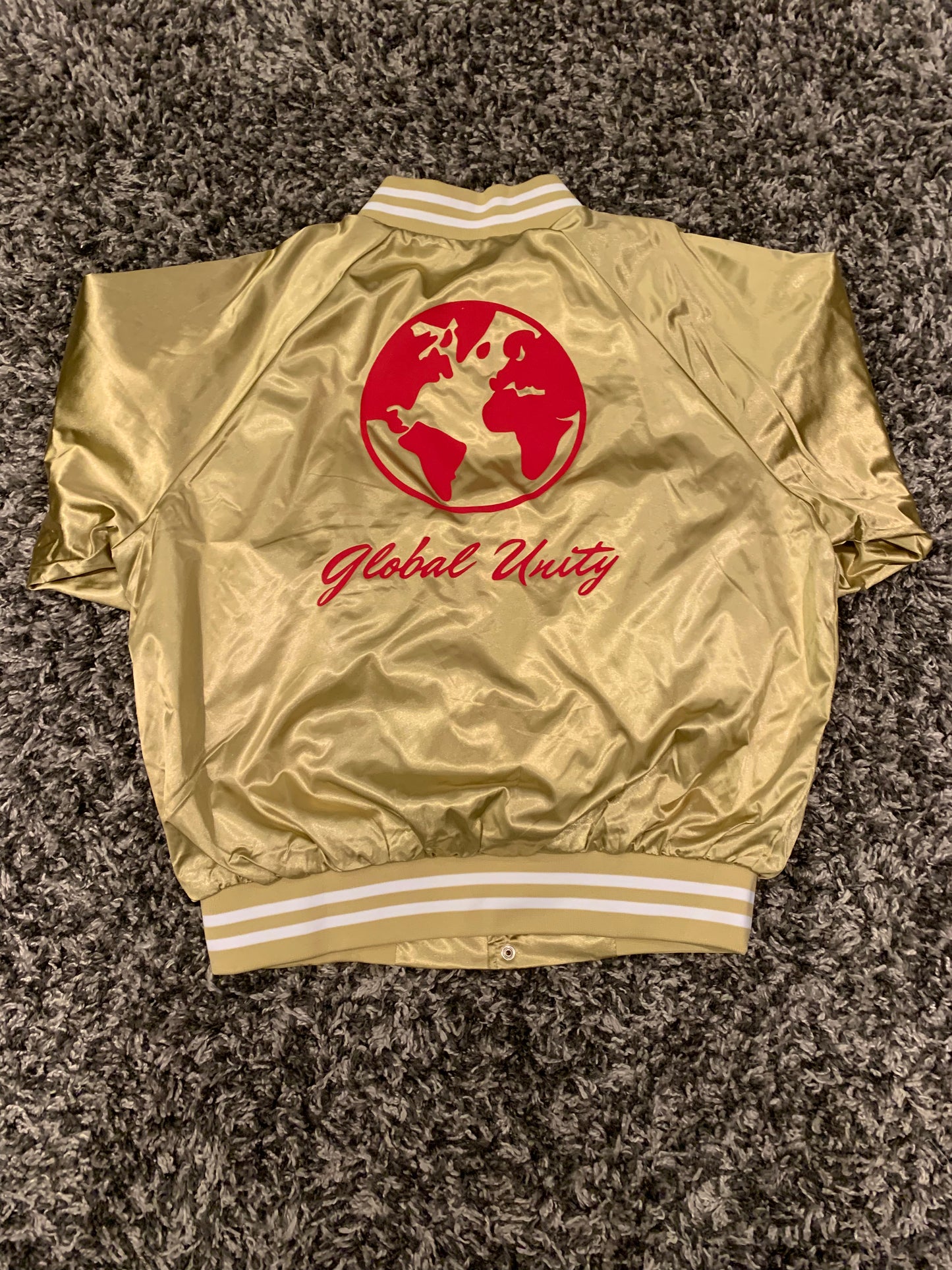 Global Unity Satin Baseball Jacket