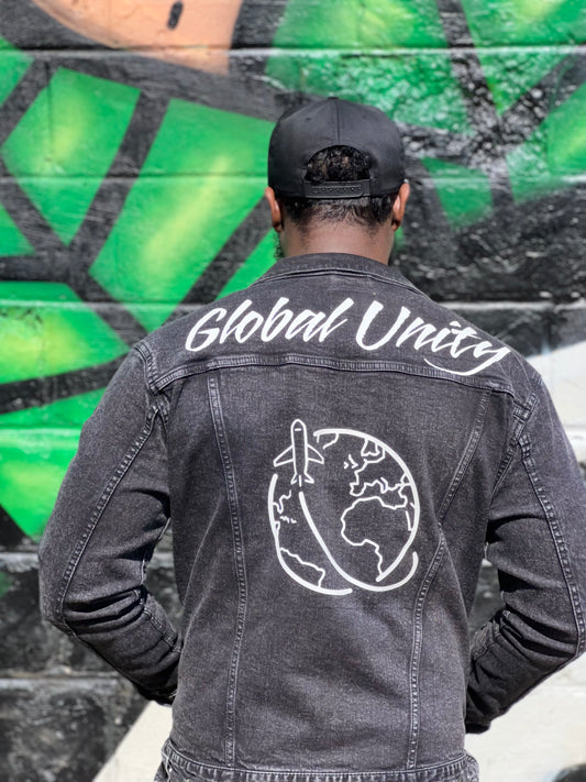 Global Unity Black Denim Jacket